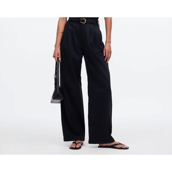 Madewell Pants - Madewell The Harlow Wide-Leg Pant | Sz 4 | Black
